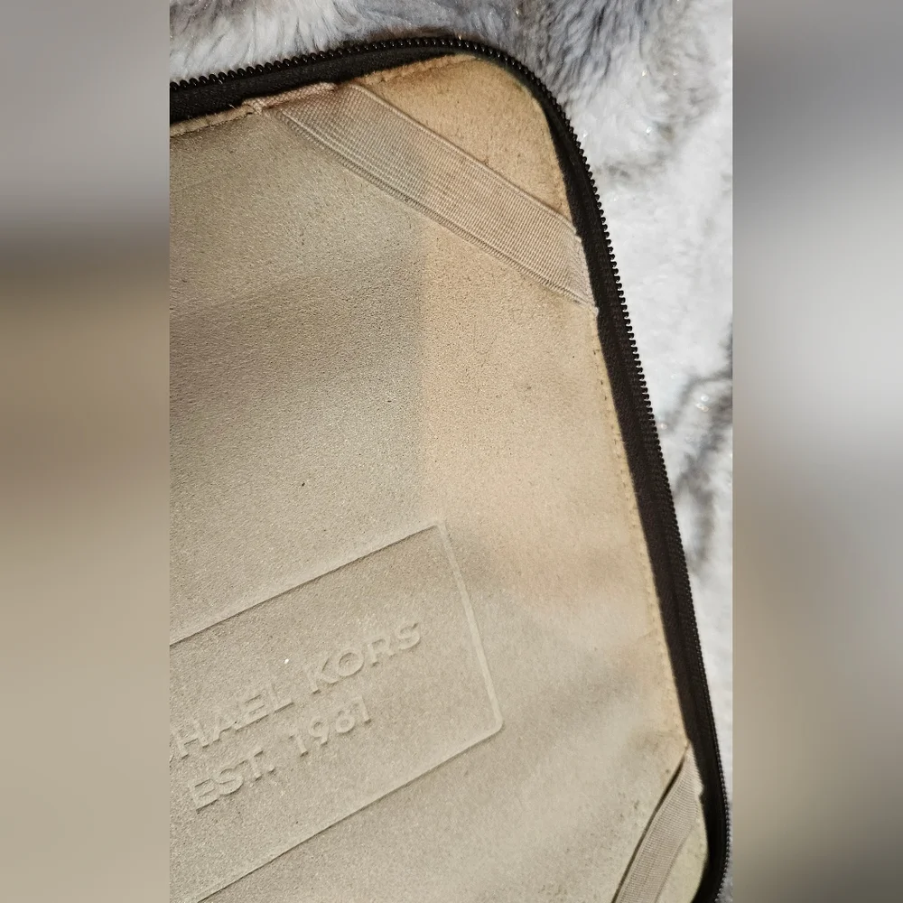 Michael Kors Dark Brown Logo Tablet Sleeve